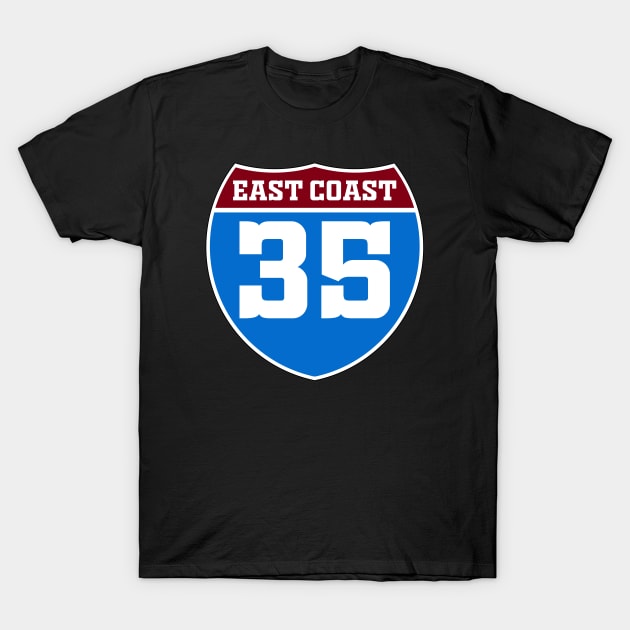 HIGHWAY 35 EAST COAST 2020 T-Shirt by SmartLegion
